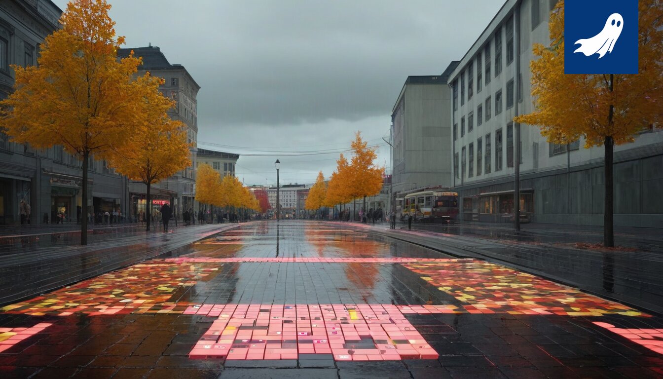 Kuva Etunäyttämön lavalta, jossa näkyy useita peilejä, symboloiden narsistista itsetarkastelua.