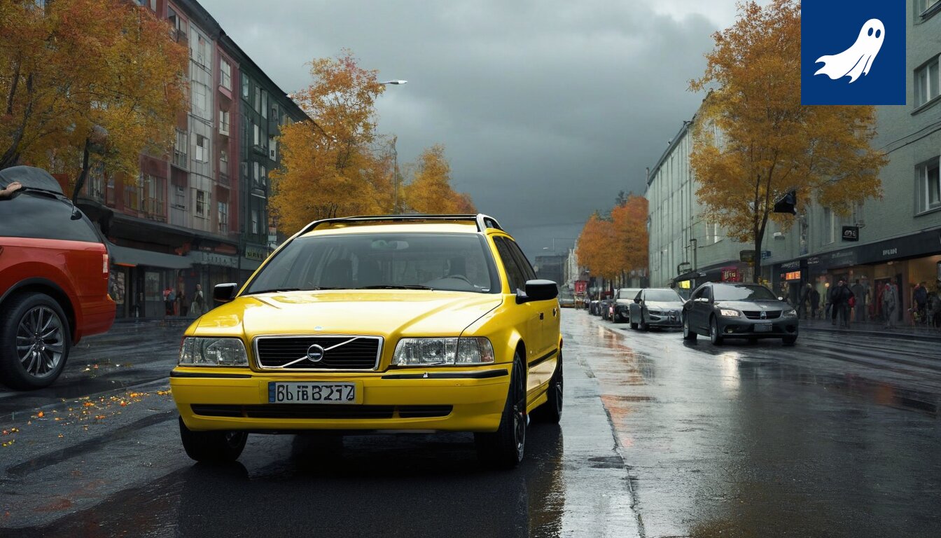 Kuva Kolmostien ruuhkasta, jossa näkyy onnettomuuspaikka ja tienvarsimainoksia.