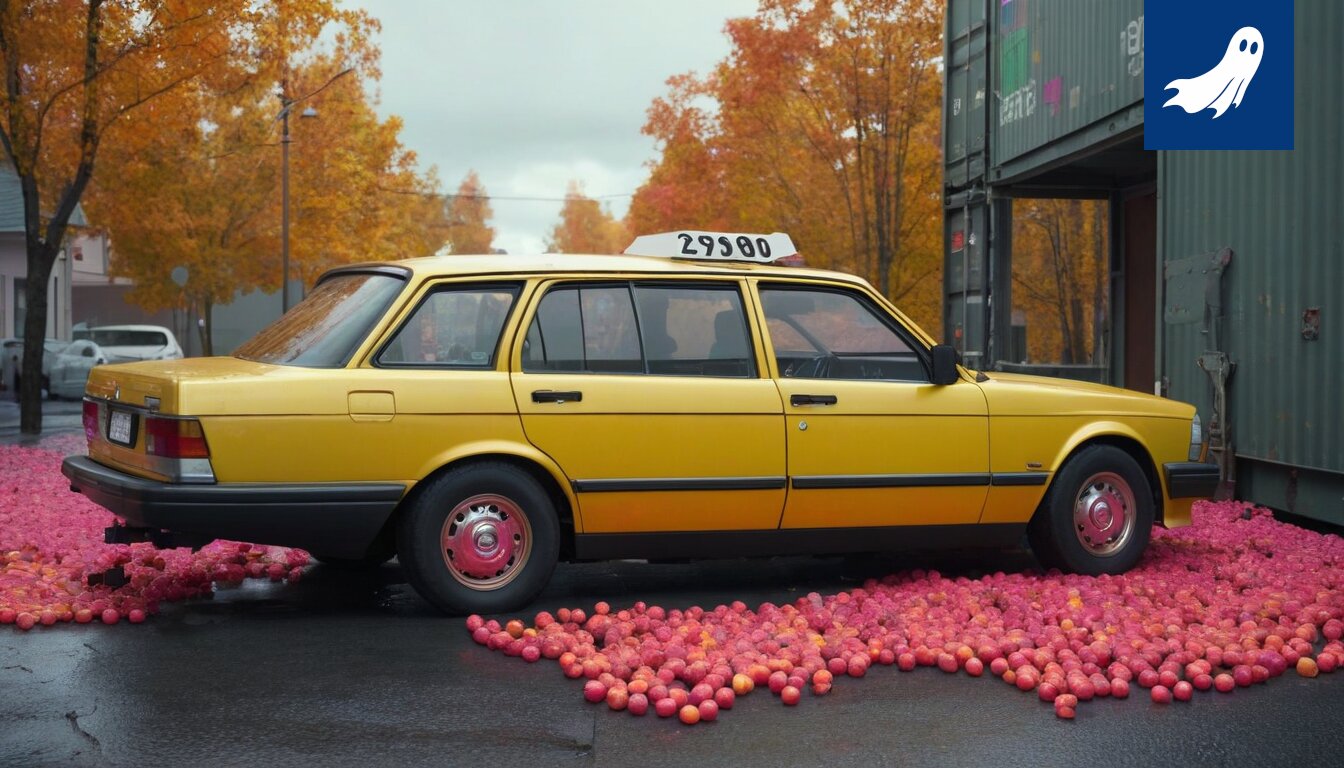 Sarjakuvamainen kuva insuliinipumpusta, joka on koristeltu strasseilla ja sateenkaaren väreillä.